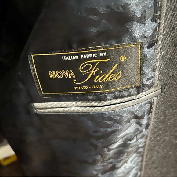 Joseph Abboud Nova Fides Slim Fit Brushed Flannel Wool Blend Blazer Sport 44L - Picture 8 of 8